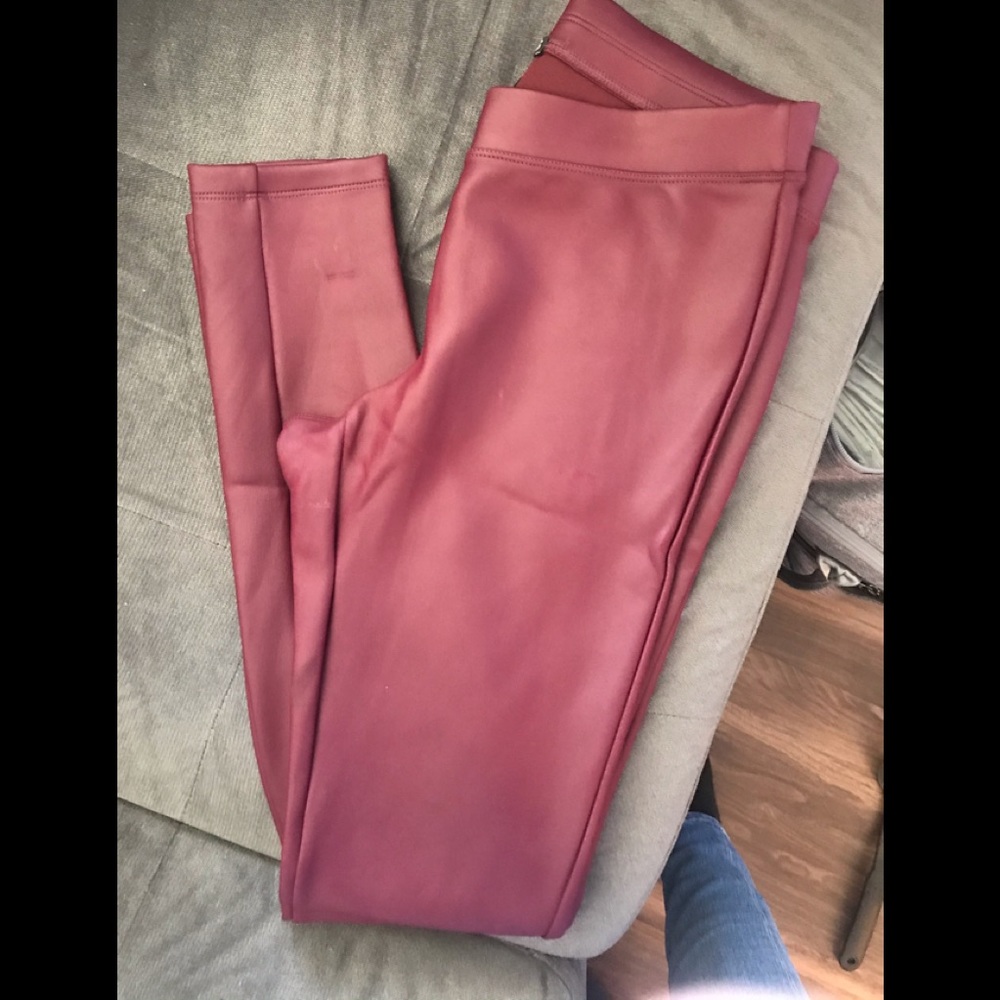 Faux leather leggings from Express